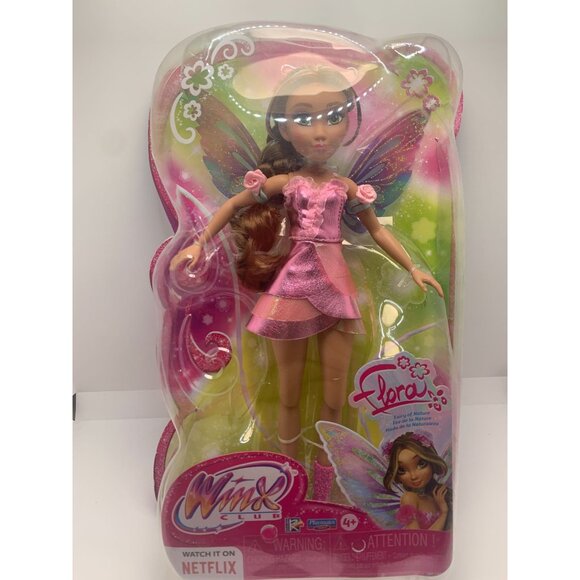 Winx Club Flora Fairy Doll Netflix Series 4+ Mattel Pink Outfit Collectible Toy - Picture 1 of 2